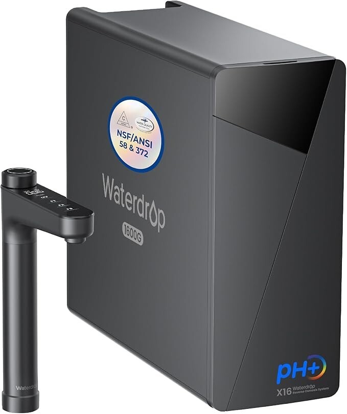 Waterdrop X16 Tankless Reverse Osmosis System, NSF/ANSI 58&372 Certified gallery