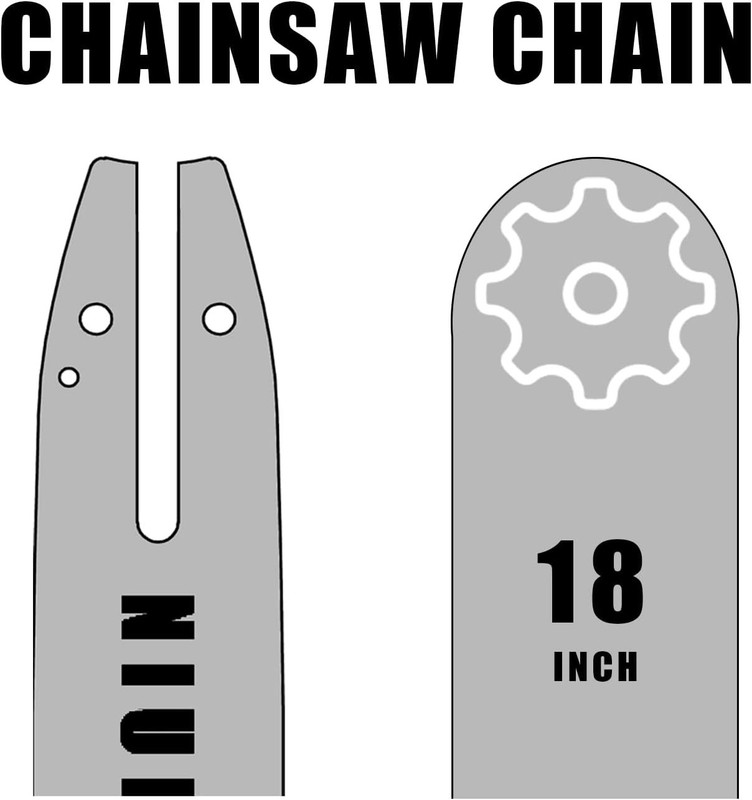 Durable 18 Inch Replacement Guide Bar and Chain for Stihl Chainsaws - 68DL gallery