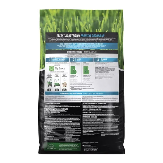 Scotts MAX Premium Formula Crabgrass Preventer & Lawn Food 14,000 Sq Ft - 37 lbs gallery