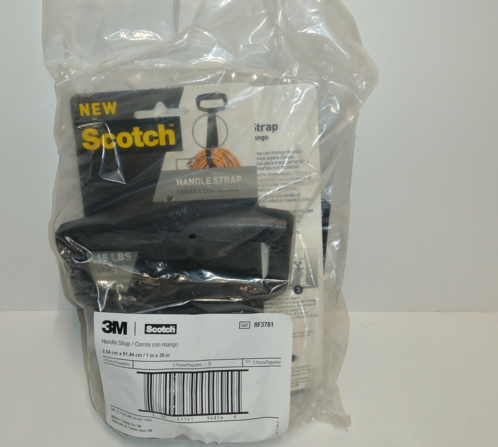 3M Scotch Electric Cord Carry Handle Strap 36" hold up to 15lbs - 2 Pack **NEW** gallery