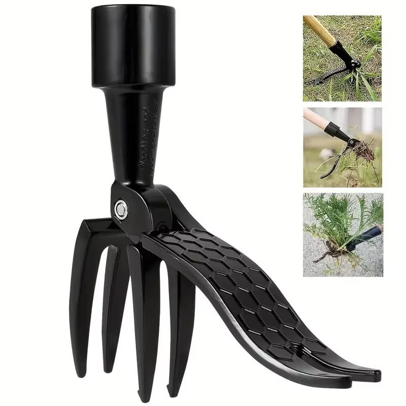 Weeder Puller Stand Up Weed Tool Handle Claw Garden Outdoor Root Remover Killer gallery
