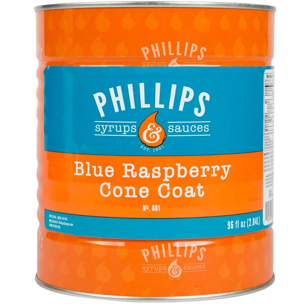 Phillips Blue Raspberry Ice Cream Shell Coating - #10 Can