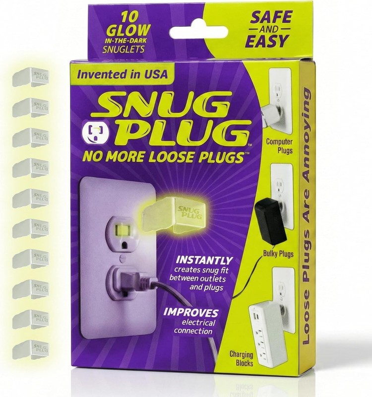 Loose Outlet Plug Fix for Secure Connection - 10-Pack Glow in the Dark Inserts gallery