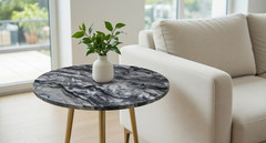 Premium Quartz Stone Coffee Table – Elegant & Durable Sophisticated Design