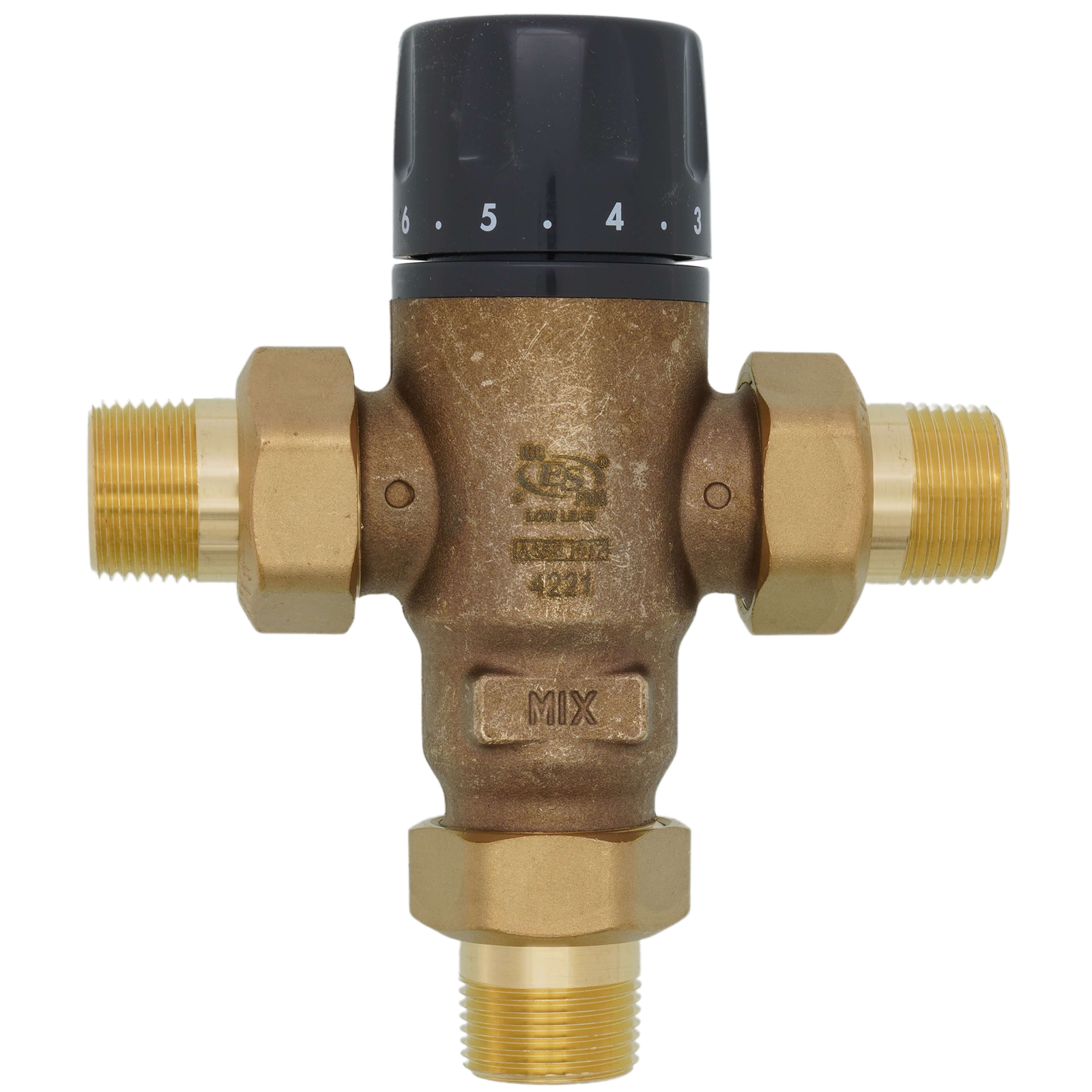 Caleffi 521500A - 3/4 Npt. Lead Free Point Of Dist. 3-Way Thermosta gallery