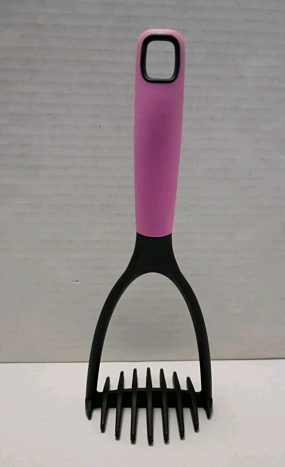 Potato Masher, Nylon & Silicone, Black And Lavender, 10.5 in gallery