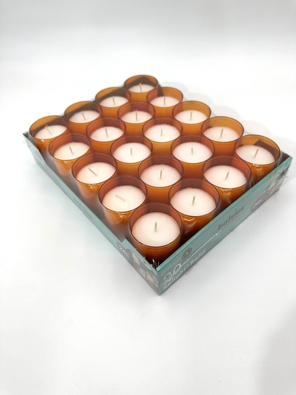 BOLSIUS Votive Candles - 20 Pack Restaurant Candles in Clear Unbreakable Plas... gallery
