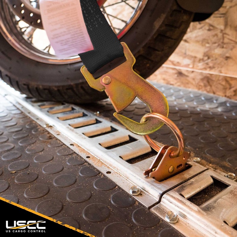 USCC 2" X 12' Ratchet Strap w/Snap Hook - Black gallery