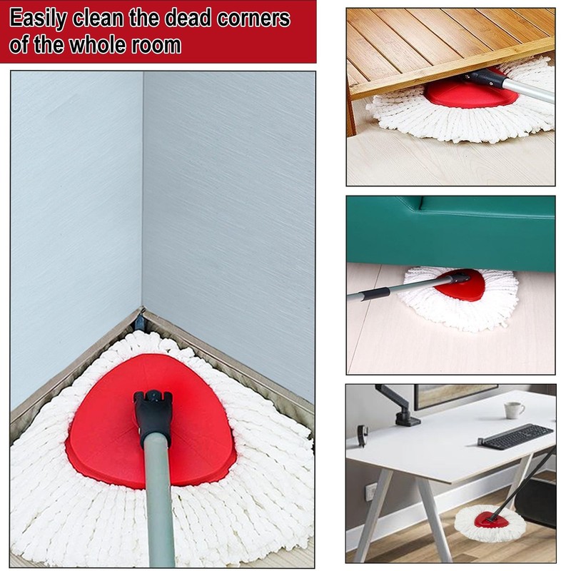 12 Pack Spin Mop Replacement Heads, 100% Microfiber Spin Mop Refill for Easy ... gallery