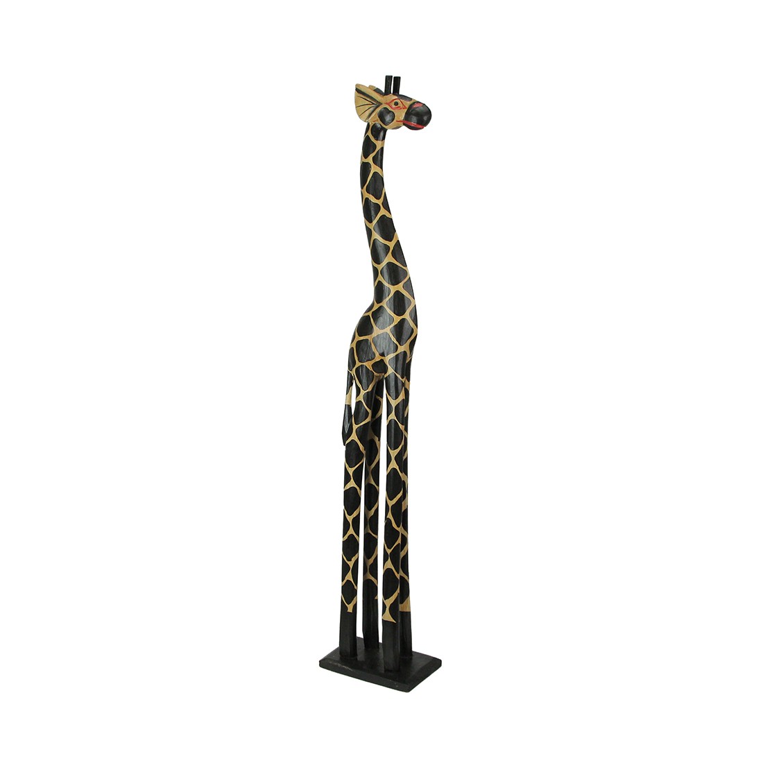 36 Inch Hand Carved Wooden Giraffe Sculpture Safari Home Decor Figurine Statue gallery