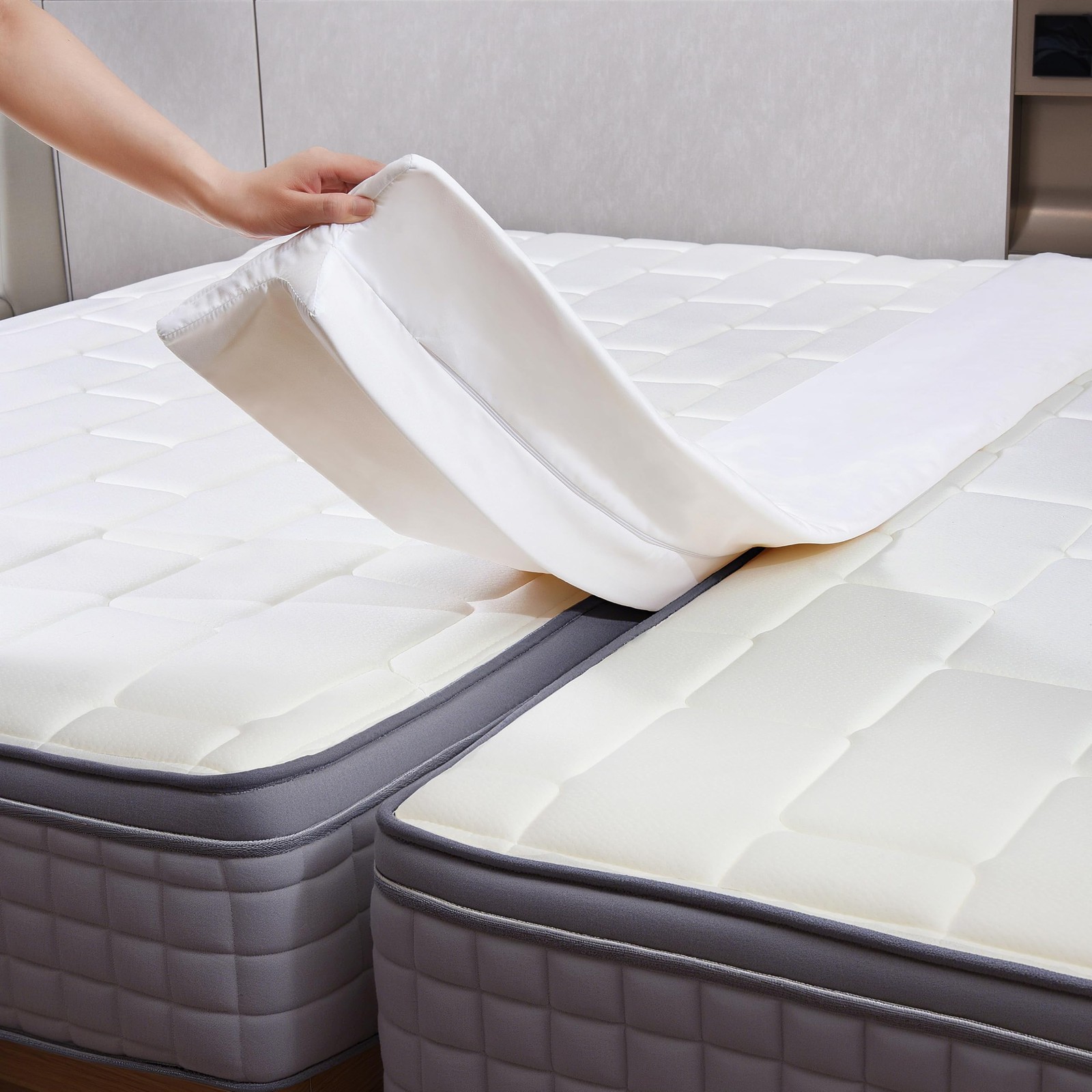 Split King Gap Filler for Adjustable Bed, Twin to King Bed Converter,Bed Gap gallery