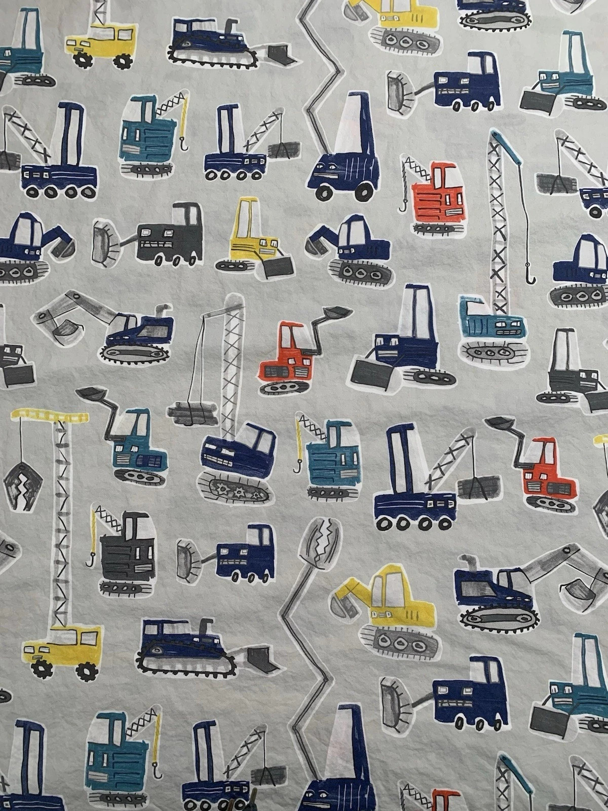 POTTERY BARN GRAY JAX CONSTRUCTION VEHICLE DUVET COVER SET FULL/QUEEN 3 PCS EUC gallery