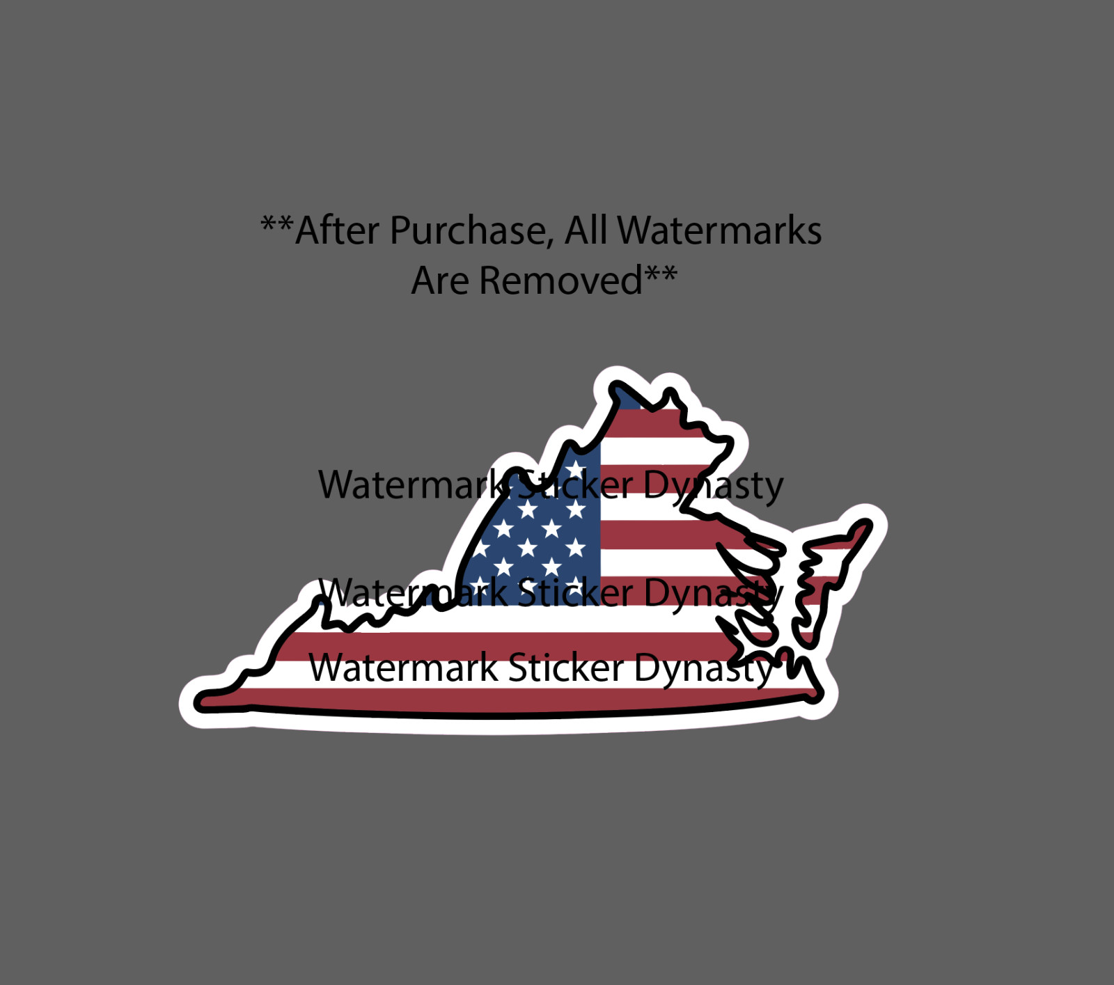 Virginia Sticker Waterproof Decal State USA Flag America Gift NEW gallery