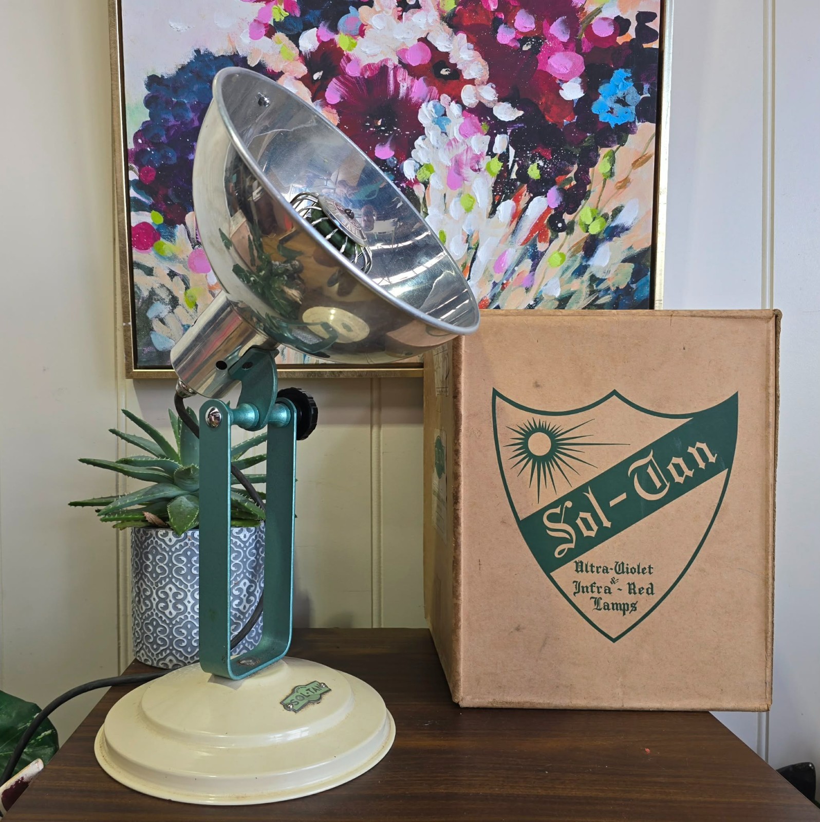 Sol-Tan 1950's Wave Heat Infra-red Lamp Vintage Atomic Electro Therapy -GOSFORD gallery