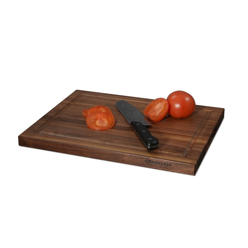 CONSDAN Black Walnut Butcher Block Cutting Board, 1-1/2" Thick, 20" L x 15" W gallery