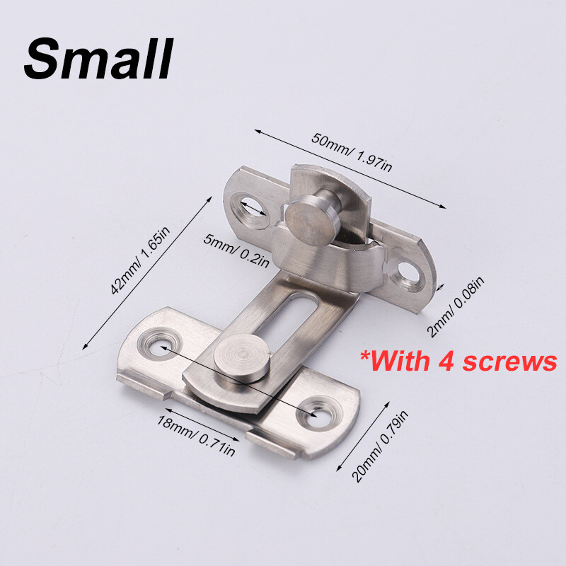 90 Degree Door Latch Sliding Screen Door Latch Barn Door Lock Hasp Latch gallery