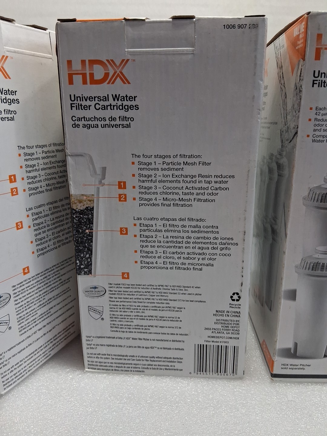 3-HDX Water Pitcher Replacement Water Filter Cartridges,BPA Free(8-Pack) 24Total gallery