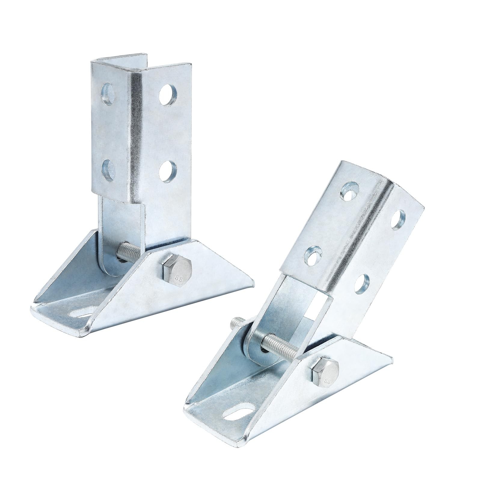 1-5/8 Strut Channel Adjustable Brace Fitting 2 PCS Heavy Duty Base 3/16 In gallery