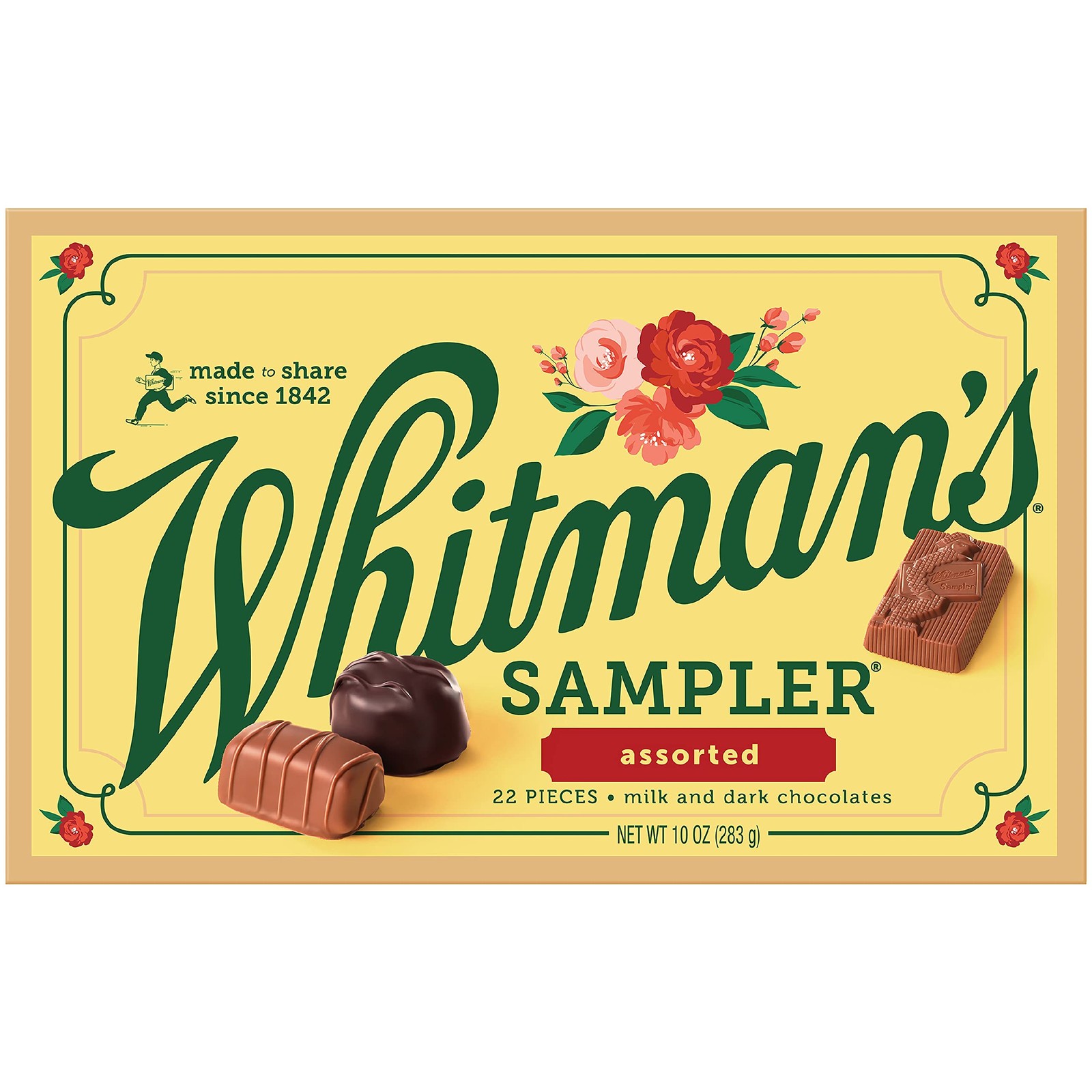 WHITMAN'S SAMPLER Assorted Milk & Dark Chocolate Candy Gift Box, 10 oz. gallery