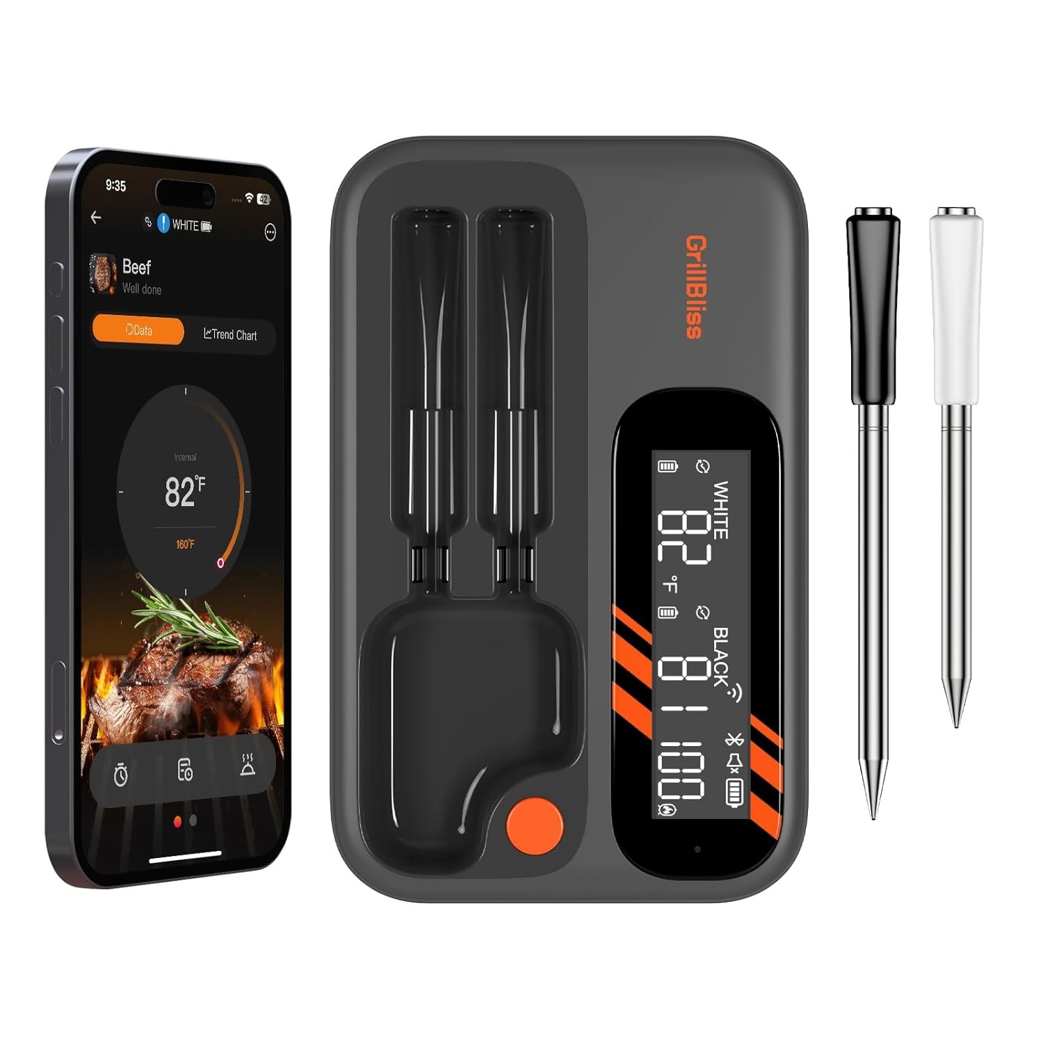 Wireless Meat Thermometer - 5G Wi-Fi and 5.4 Bluetooth Meat Thermometer Digital gallery