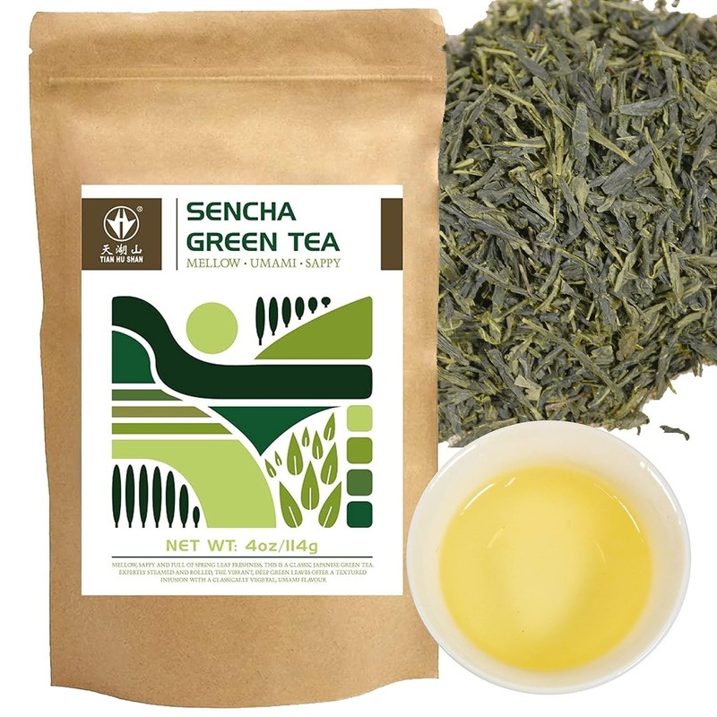 Authentic Sencha Green Tea Loose Leaves - 4 oz for a Tea Experience gallery