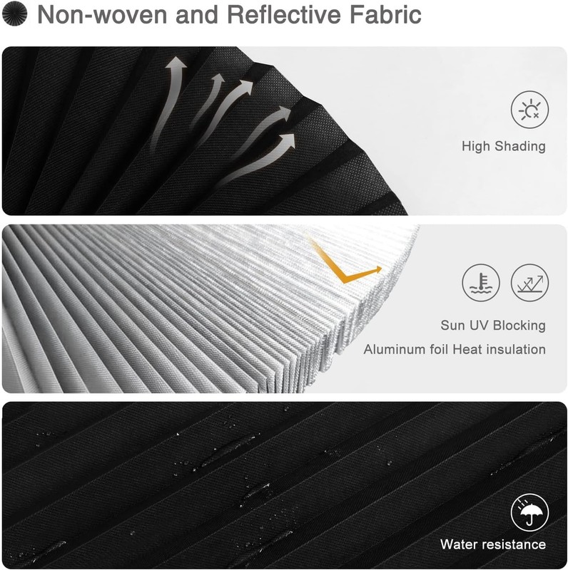 Pleated Window Blinds,Temporary Window Shades Cordless Light Filtering Pleated gallery