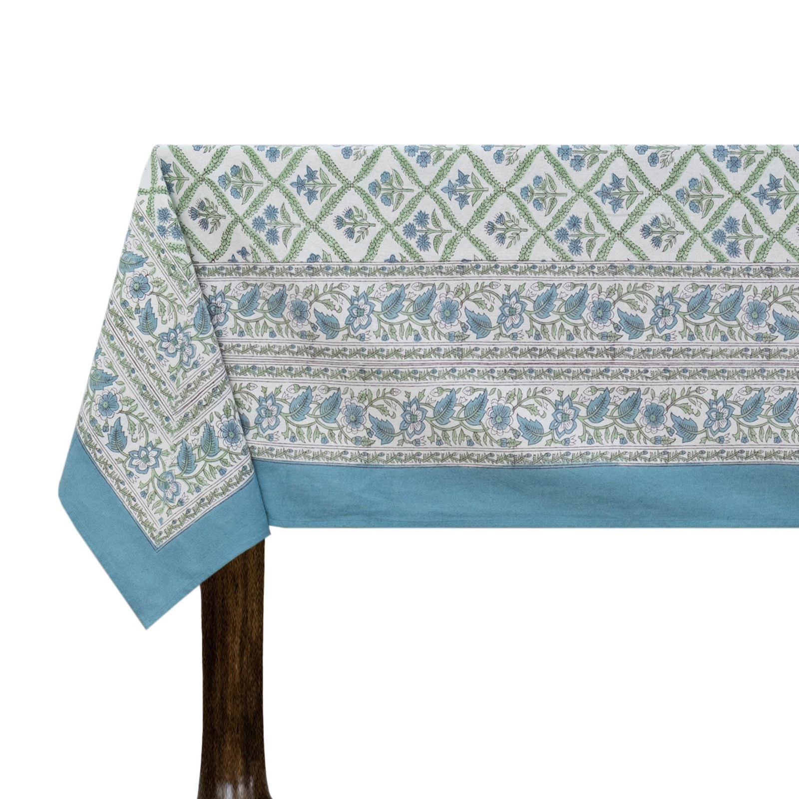 Hand Block Printed Tablecloth Wedding Table Cover Gift for Her, Christmas Gifts gallery