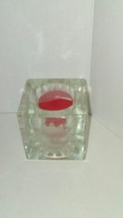Sun Design Cube Candle Holder With Candle