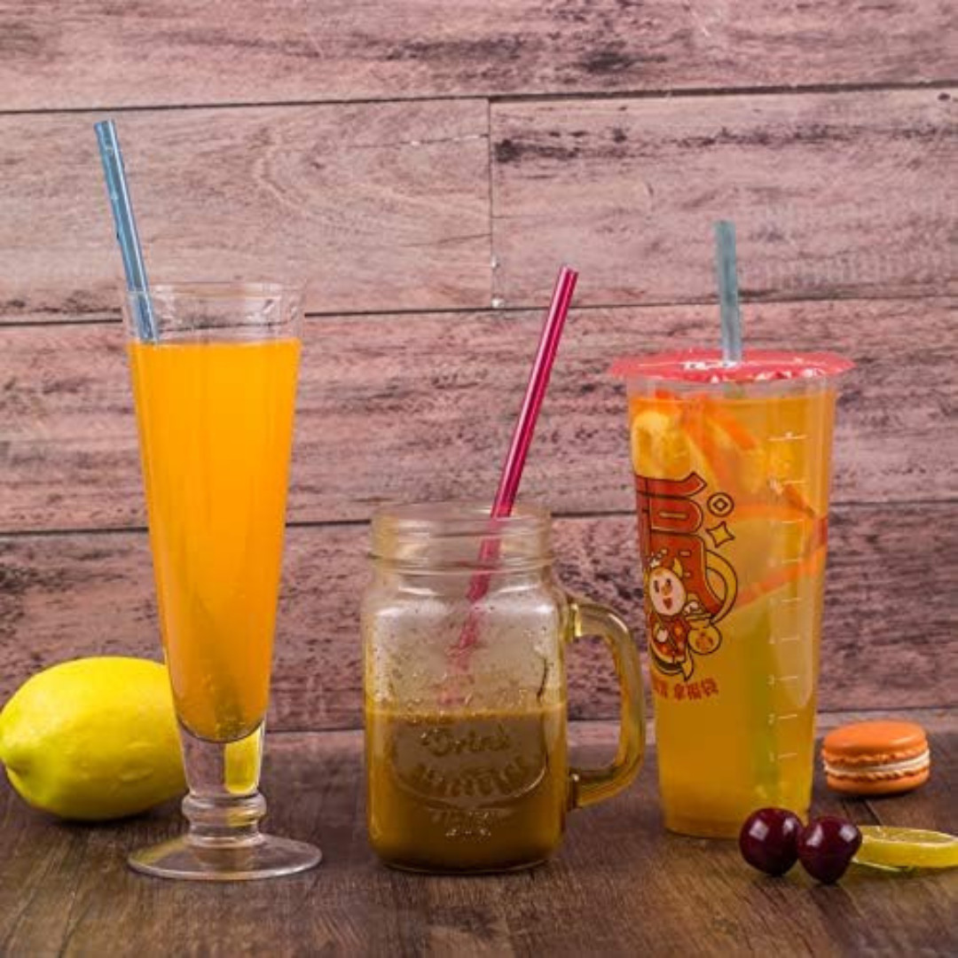 12 Pieces 11 Inches Reusable Plastic Straws for Tall Cups and Tumblers, BPA-Safe gallery