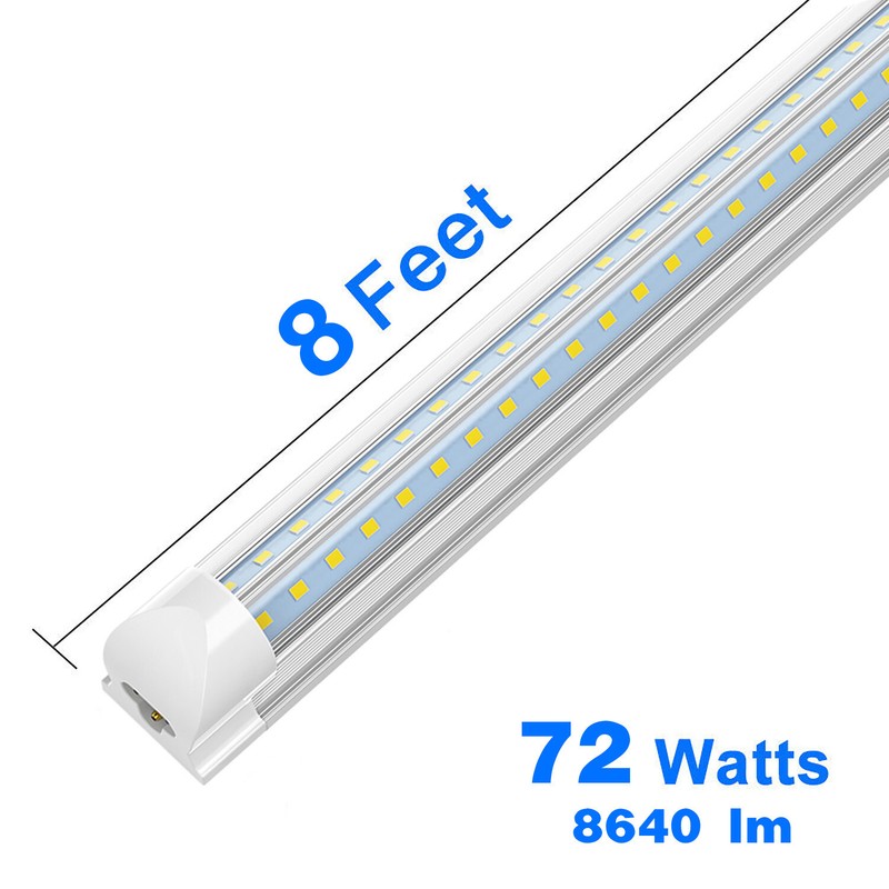 T8 2FT~8FT V-Shape Integrated LED Tube Lights Bulbs 5000K-6500K LED Shop Lights gallery