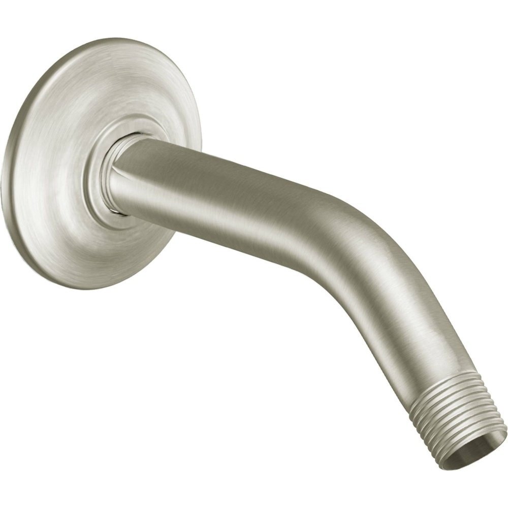 Moen Modern Round Brushed Nickel Shower Arm, 9" Length, CL10154BN gallery