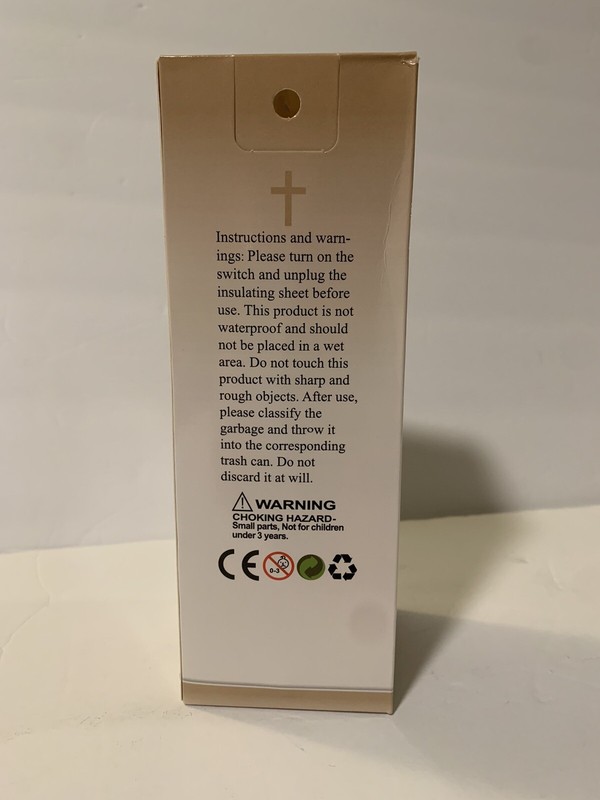 Flameless 7” Candle Devotional Religious Jesus Christ New with Box gallery