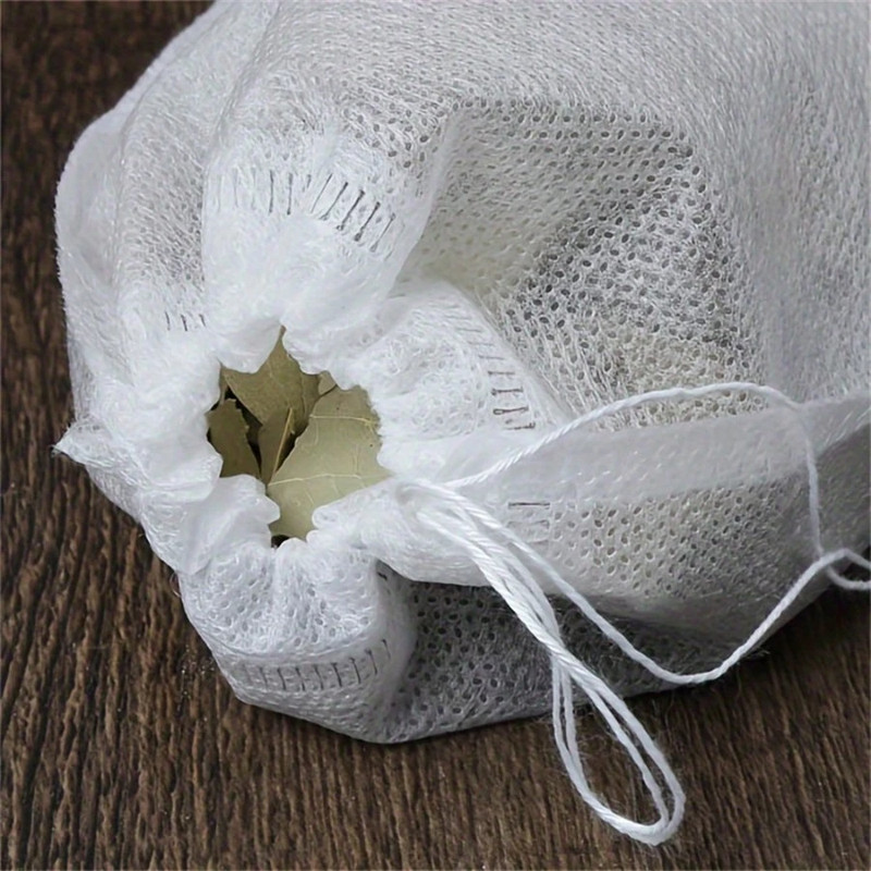 100pc Reusable Drawstring Pouch Muslin Bag for Spice Tea Sachet Cooking Bag gallery