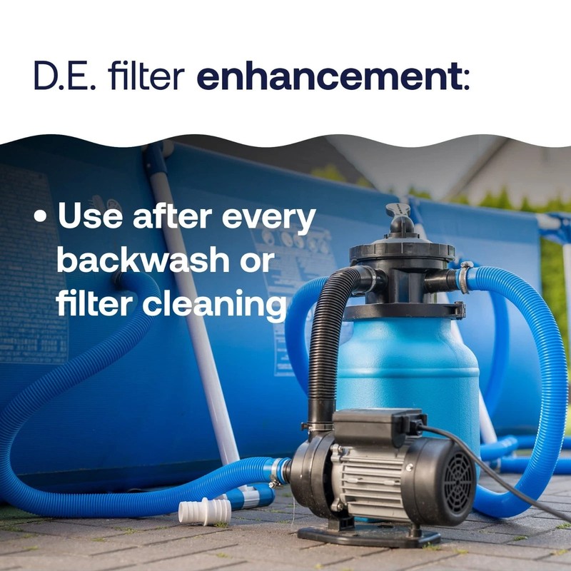 10lb D.E. Filter Aid - Enhance Pool Clarity & Filtration Efficiency HTH gallery