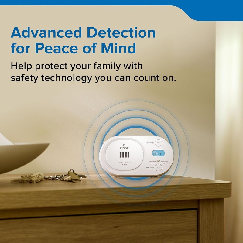 Kidde Carbon Monoxide Detector, AA Battery Powered, Digital Backlit Display gallery