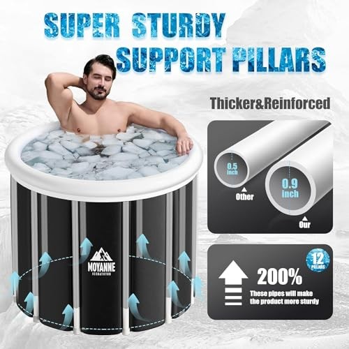 Ice Bath Tub,155 Gallons Inflatable Cold Plunge Tub for Athletes' Recovery gallery
