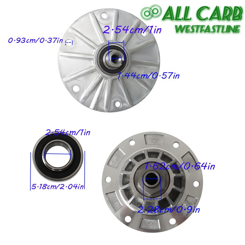 Mower Spindle Assembly For 4165023 4171231 4115850 with Bearing Upgrade gallery