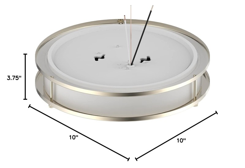 DYMOND 10 Inch LED Ceiling Light Flush Mount Dimmable Surface Mount Brushed N... gallery