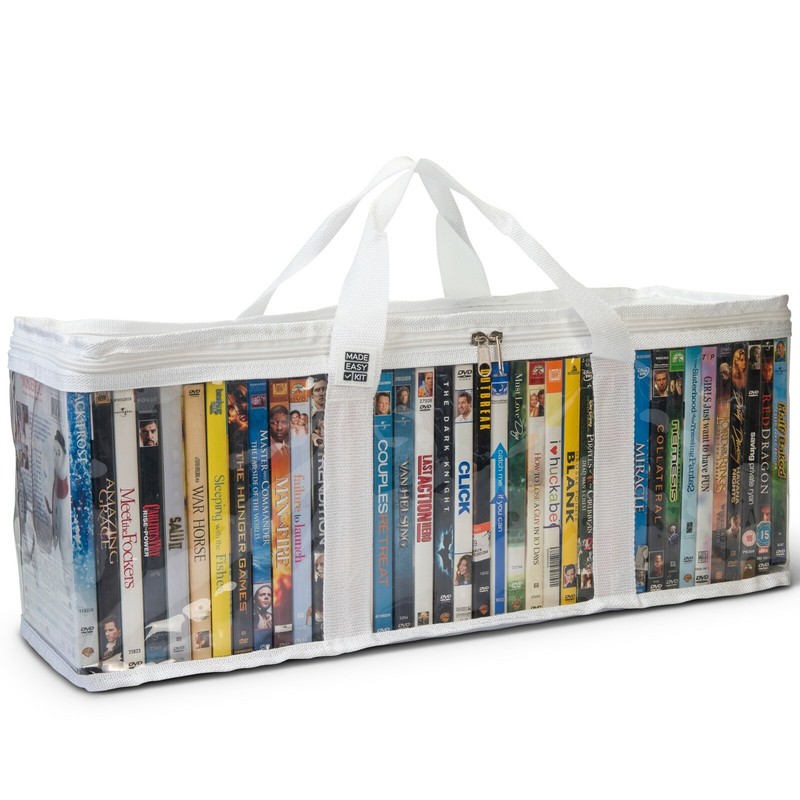 Made Easy Kit DVD Storage Case Portable Clear Organizer w/ Dividers Fits 40 DVDs gallery