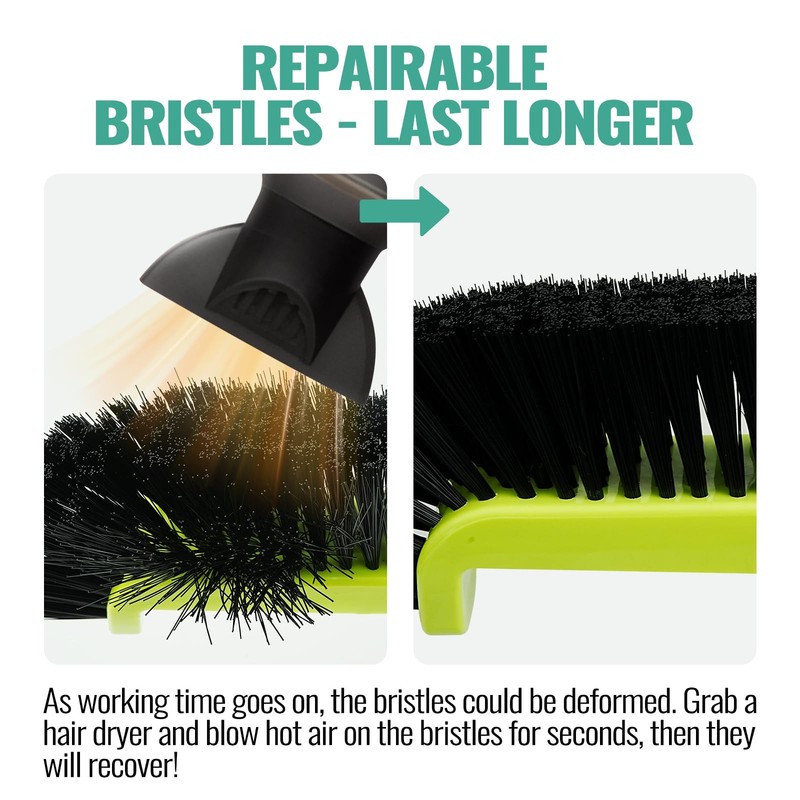 18" Pool Brush Head for Cleaning Swimming Pool Walls, Curved Ends High-Efficienc gallery