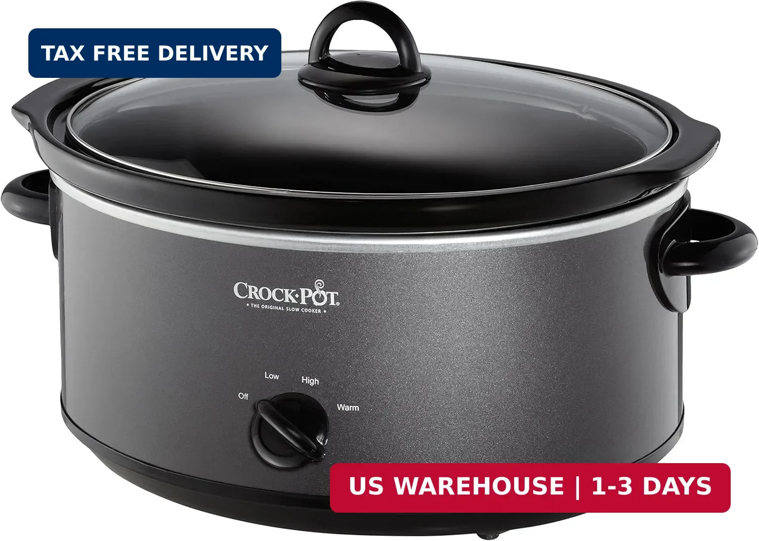 Crock-Pot 7-Quart Manual Slow Cooker, Family Size Serves 8+ People & Fits 6-lb R gallery