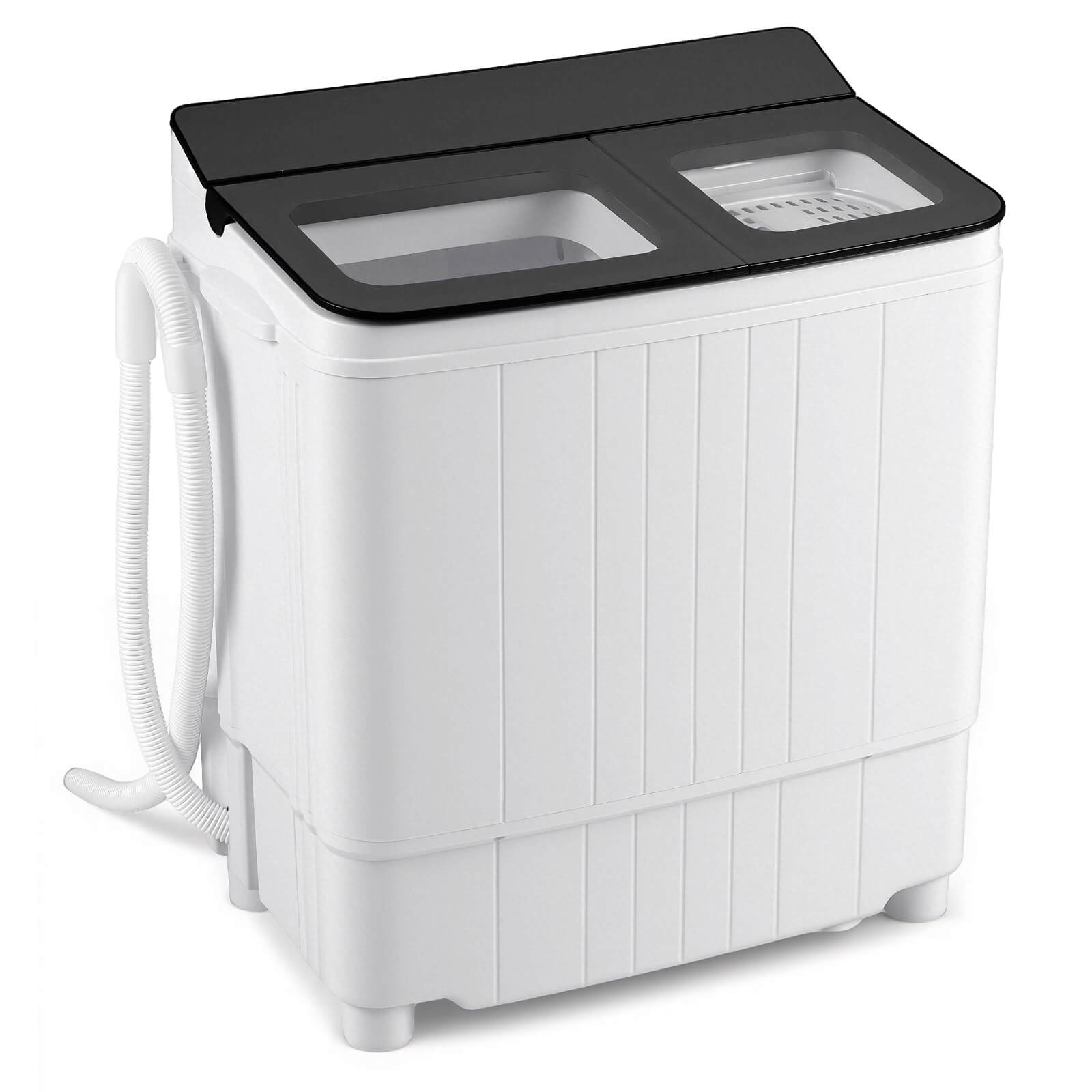 18 lbs Mini Laundry Machine w/11 LBS Washer&7 LBS Spinner Combo, Twin Tub Washer gallery
