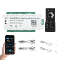 Stair Light Controller, Upgraded Controlled by APP & Remote 32 Channel PIR Dy…