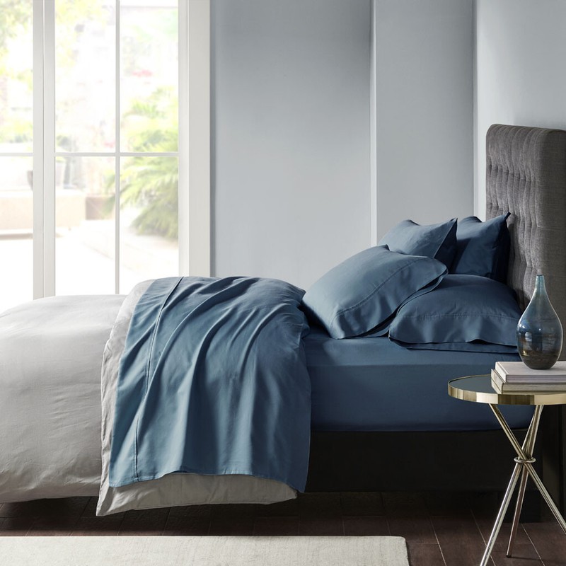 Madison Park 800 Thread Count Cotton Blend Sateen Deep Pocket Bed Sheet Set gallery