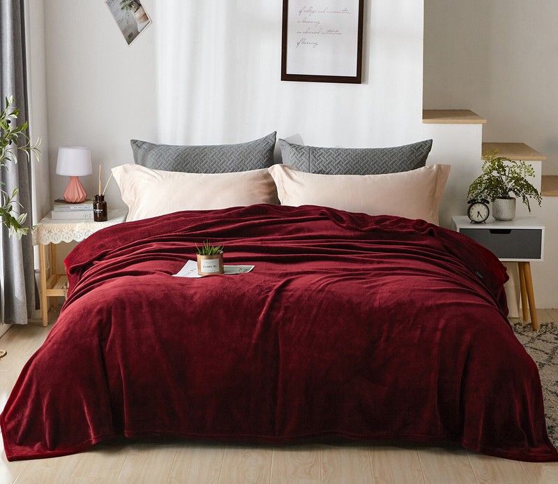 Solid Microplush Fleece Blanket Lightweight Ultra Soft King Queen Throw All Size gallery
