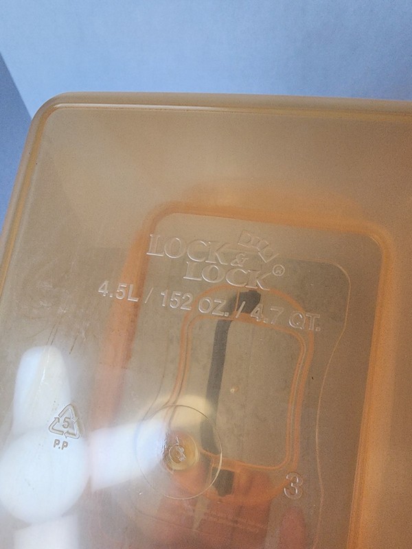 Lock & Lock 7 PC Set Brand New Rectangle Shape Orange gallery