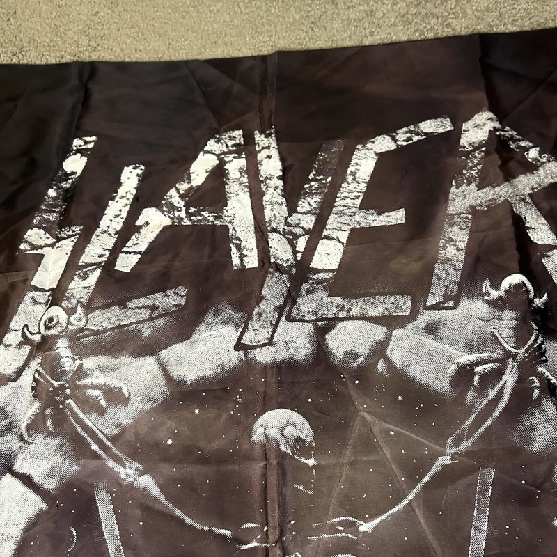 Vintage 1995 Slayer Tapestry Flag Brockum Rare Thrash Divine Intervention Metal gallery