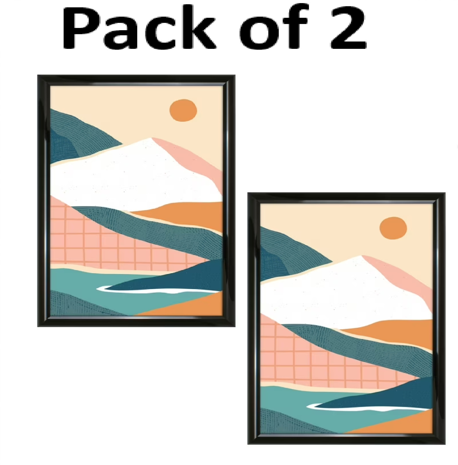 2 pk Mainstays 12x18 Rounded Black Poster Frame gallery