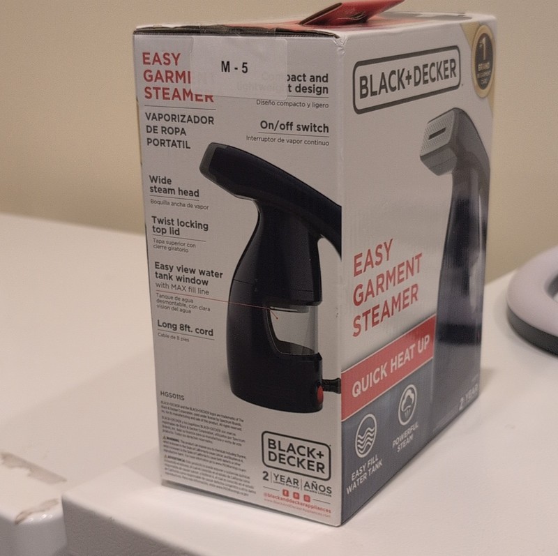 BLACK+DECKER Easy Garment Steamer Quick Heat Up Handheld Corded Powerful Steam gallery