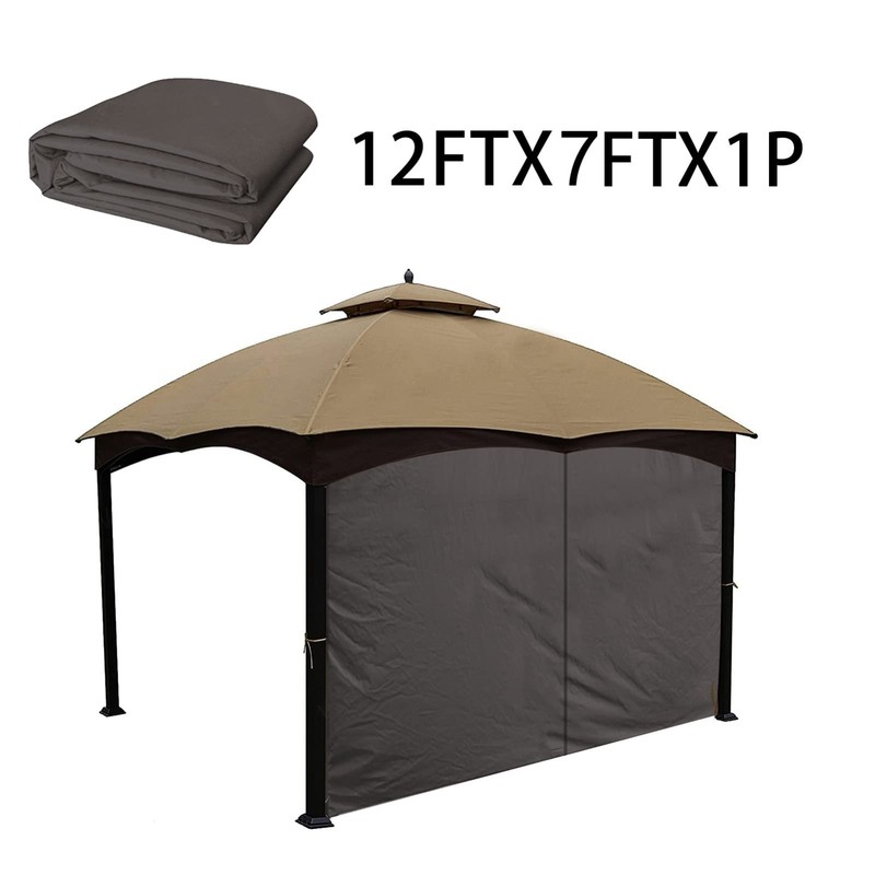 Universal Replacement Privacy Curtain for 10' x 12' Gazebo - Outdoor Side Wall P gallery
